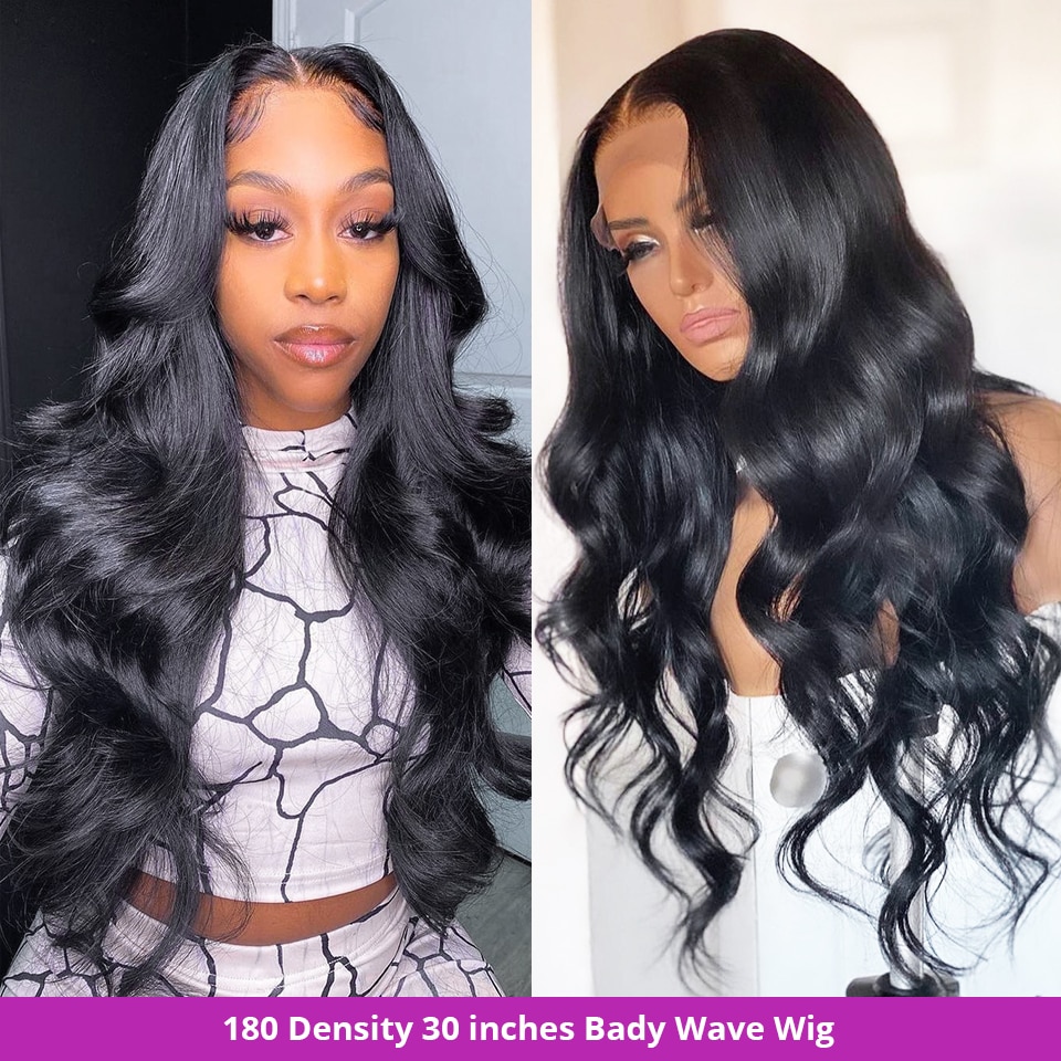 13×6 Lace Front Human Hair Wigs Body Wave Lace Frontal Wigs 30